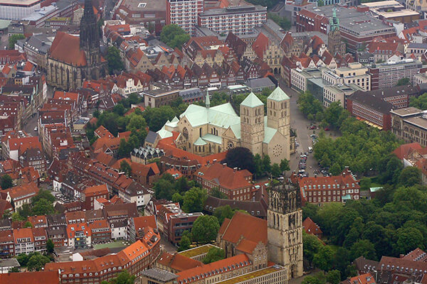 luftaufnahme stadtkern muenster